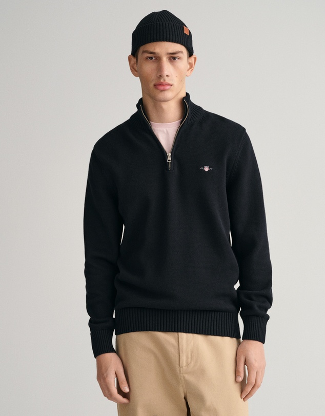 Gant - Casual Cotton Half-Zip Knit