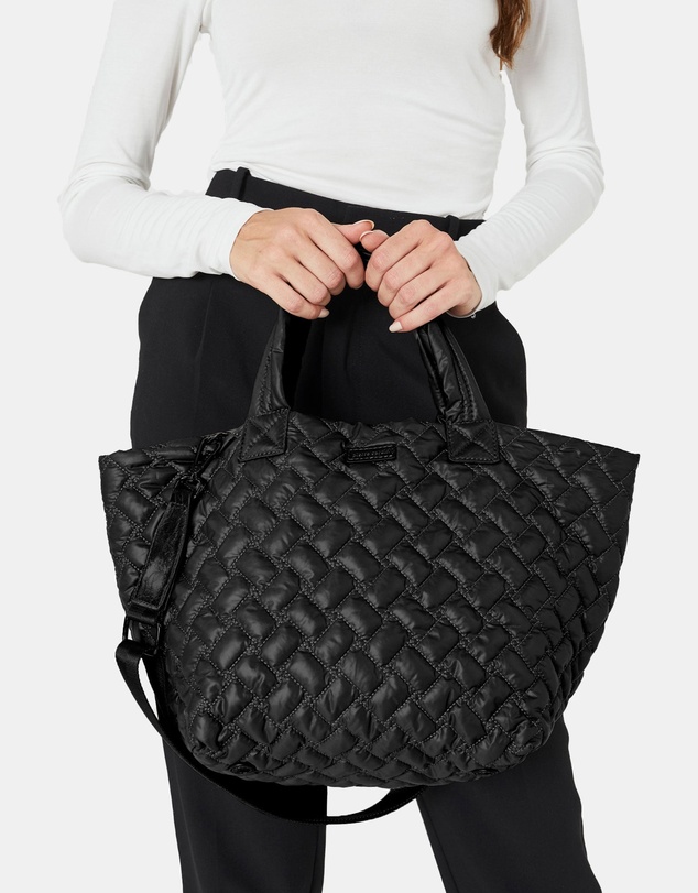 Pierre Cardin - Pierre Cardin Ladies Nylon Small Quilted Tote Bag