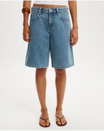Cotton On - Baggy Denim Shorts