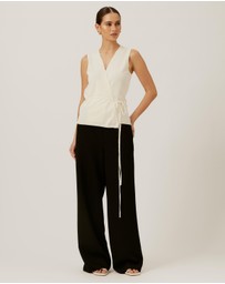 Tussah - Wrap Knit Top