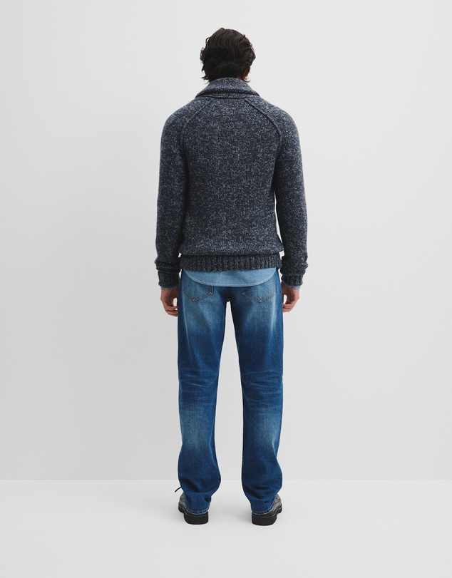 Country Road - Workwear Merino Wool Blend Shawl Cardigan