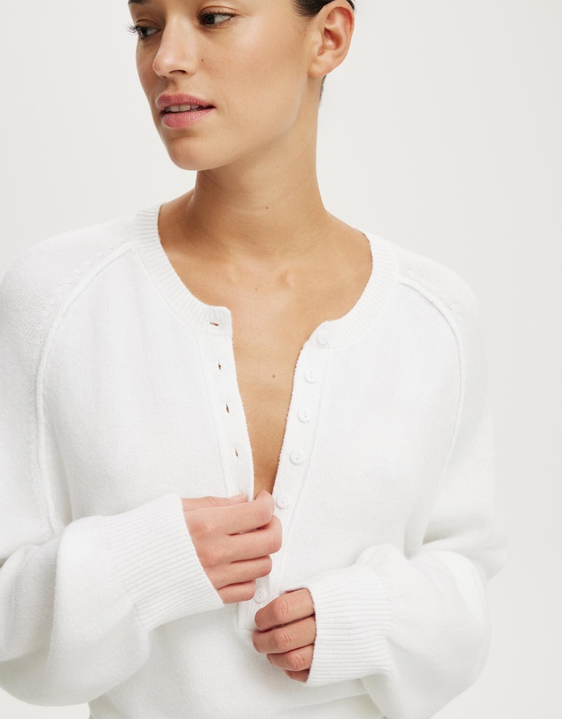Cotton On - Everfine Oversized Henley Knit