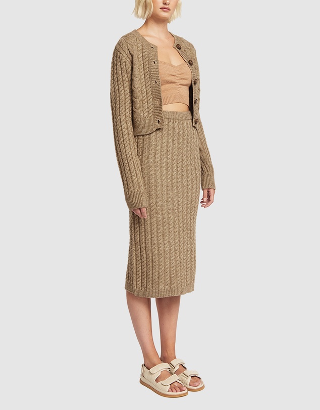 FRIEND of AUDREY - Miller Cable Knit Skirt