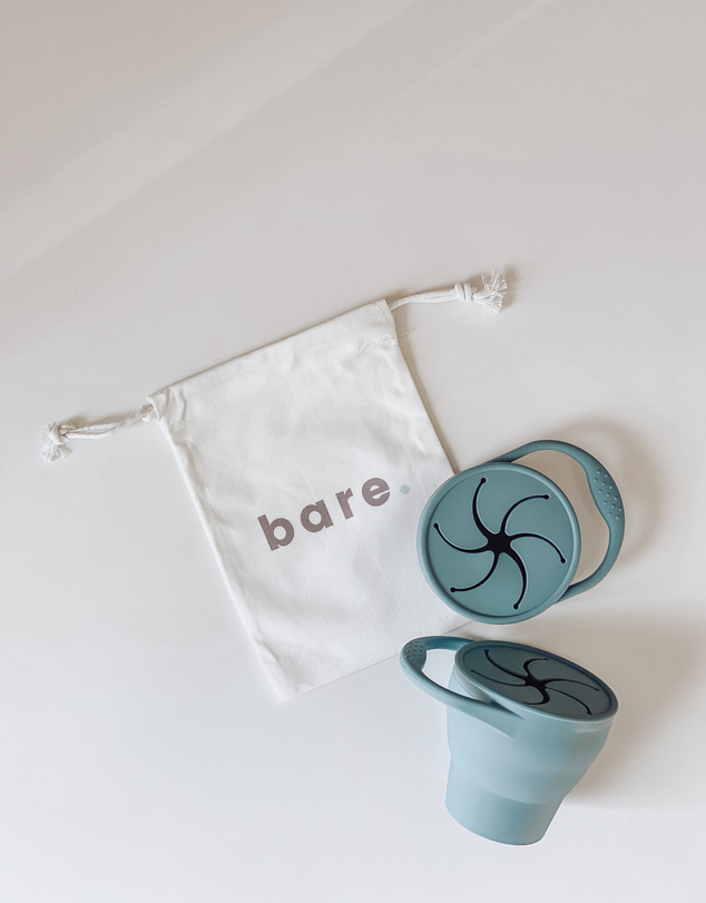 Bare The Label - Collapsible Silicone Snackie Cup