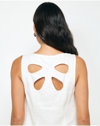 AERE - Zaya Linen Mini Dress