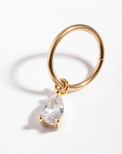 Lovisa - Surgical Steel Gold Pear Belly Ring