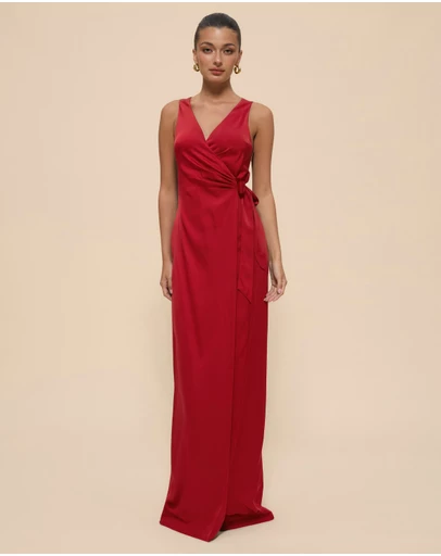 CHANCERY - Lani Sleeveless Wrap Maxi Dress