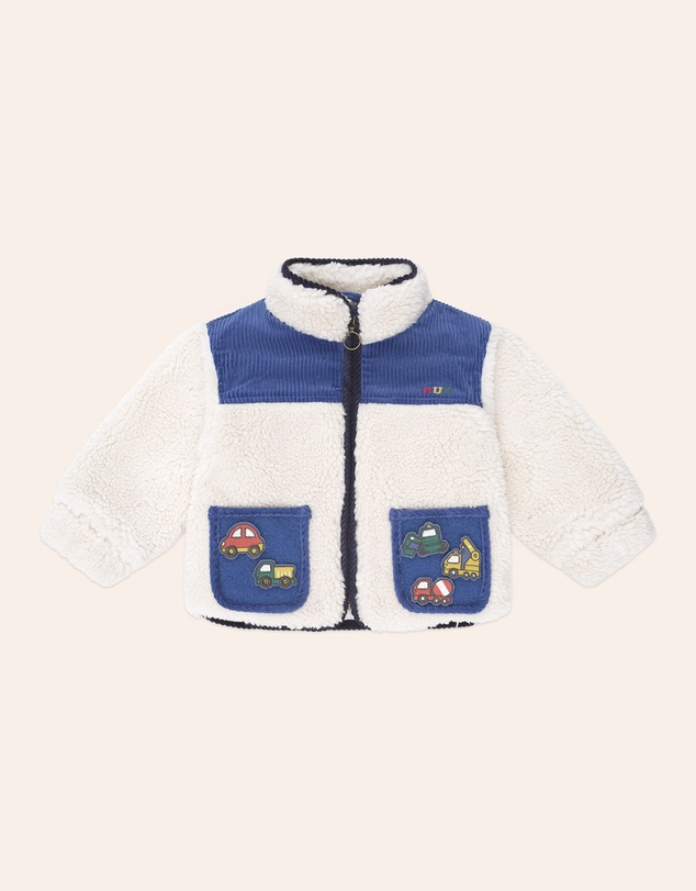 Huxbaby - Patches Cord Sherpa Jacket - Babies-Kids