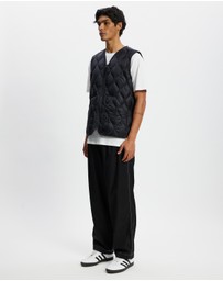 TAION - Military V-Neck W-Zip Down Vest Soft Shell