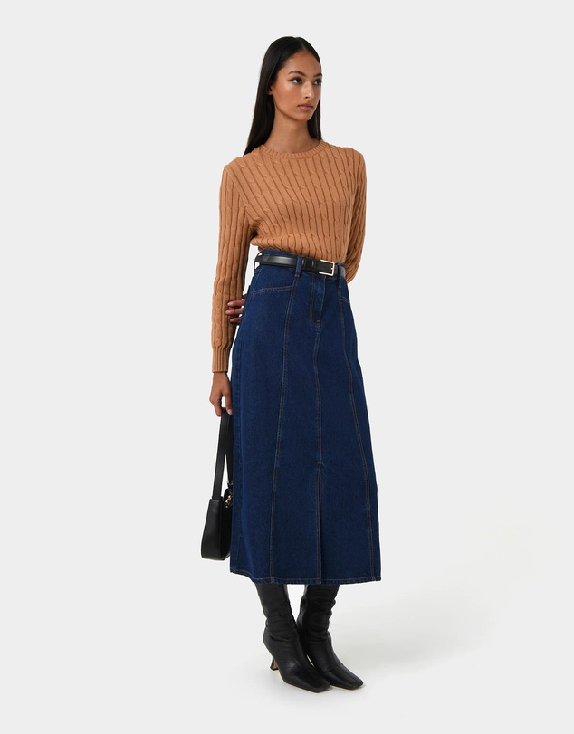 Forcast - Carmen Panel Denim Skirt