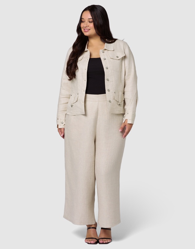 Something 4 Olivia - Lani Linen Utility Jacket
