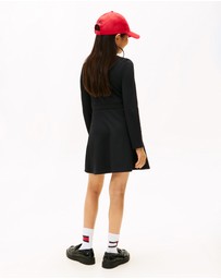 Tommy Hilfiger - Punto Long Sleeve Skater Dress - Teens