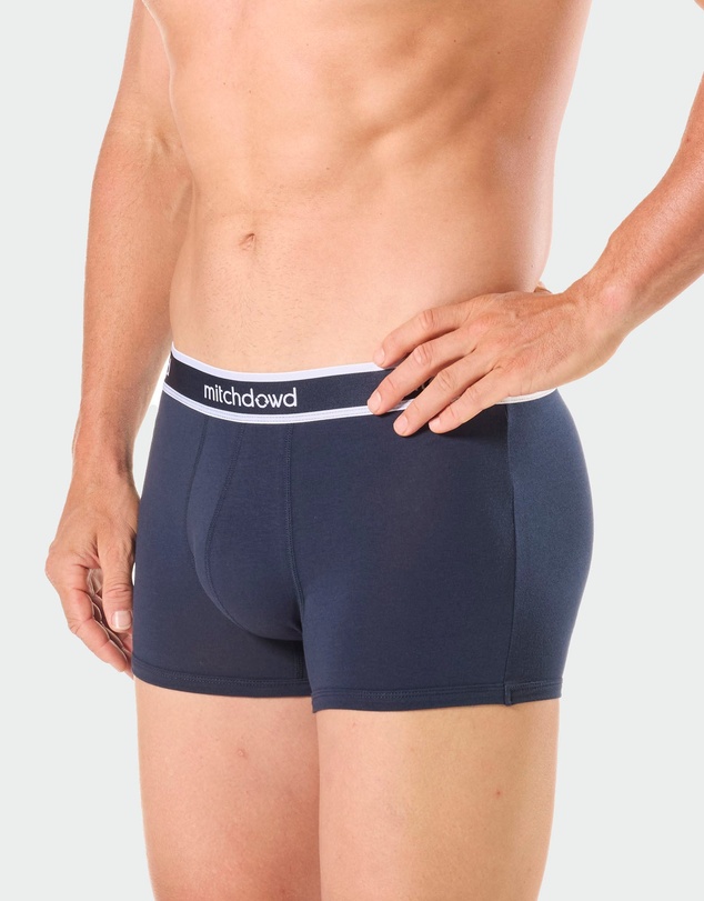 Mitch Dowd - Mens Plain Cotton Trunk 5 Pack - Navy