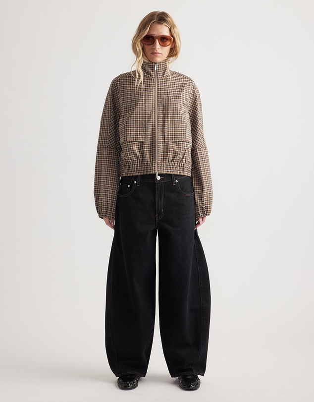 Decjuba - Violet Zip Check Jacket