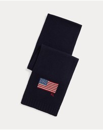 Polo Ralph Lauren - Flag Knit Wool-Blend Scarf