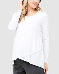 Ripe Maternity - Raw Edge Nursing Top