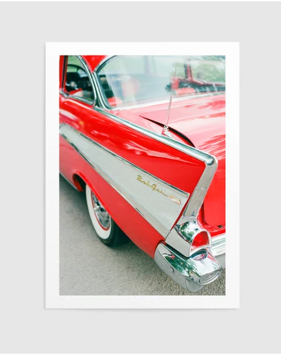 Olive et Oriel - Classic Car by Bethany Young Art Print