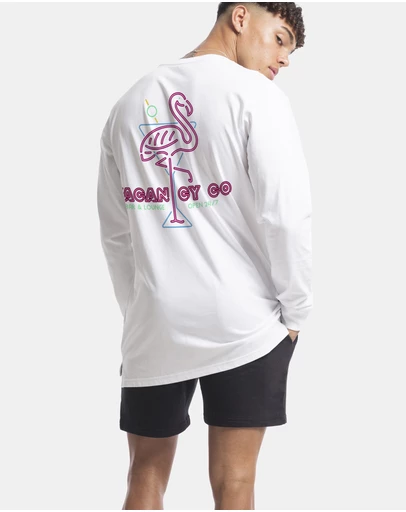 Vacancy Co - Flamingo Club Long Sleeve Tee
