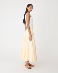 Forcast - Deb Cotton Midi Full Skirt