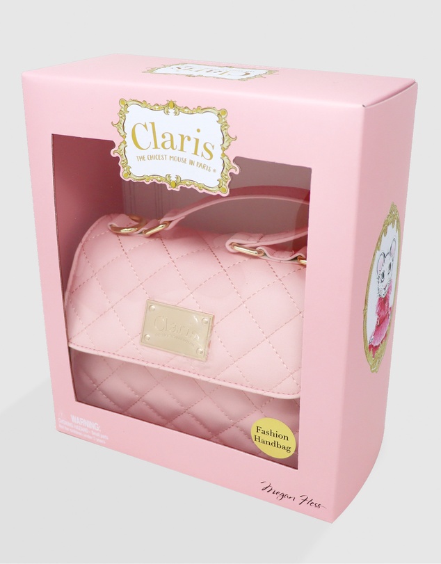 Claris The Chicest Mouse In Paris By Pink Poppy - Claris Quilted Handbag