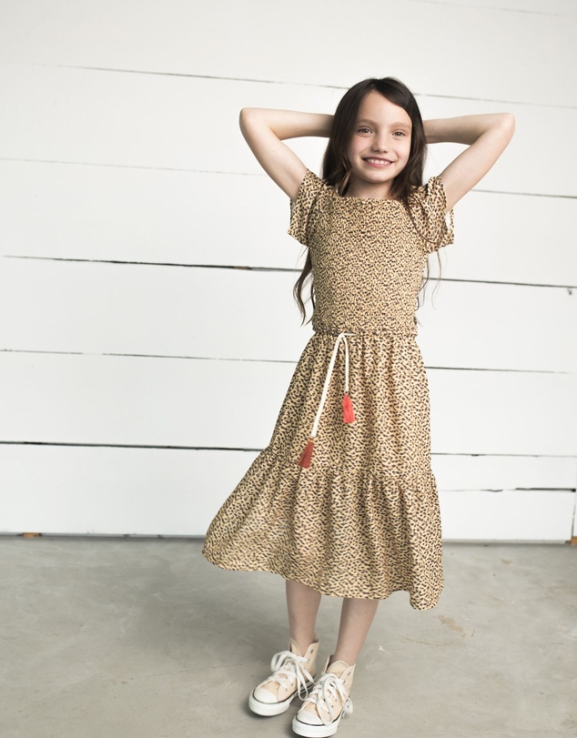 Like FLO - Panther Maxi Smock Dress - Kids-Teens