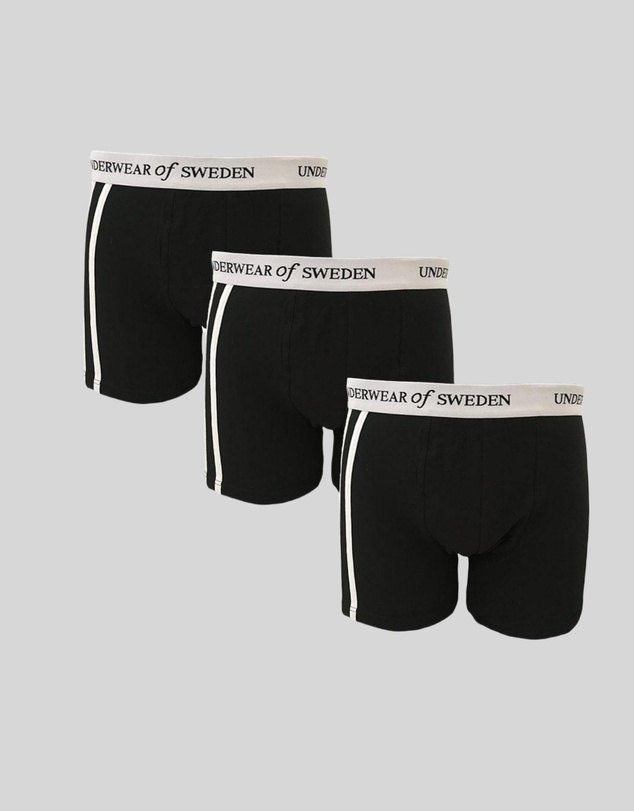 Underwear Of Sweden - Men's Boxer Shorts - Black & White (x3 pack)