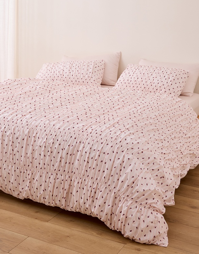 Sheet Society - Sofia Ruched Cotton Quilt Cover Set