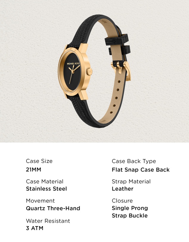 Michael Kors - Maude Black Analogue Watch