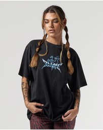 Old Flame Label - Azurite Tee