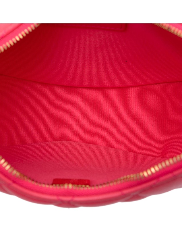 Pre-Loved by Azura Reborn - Pre-Loved Small Quilted Lambskin Chain Around Hook Hobo Bag