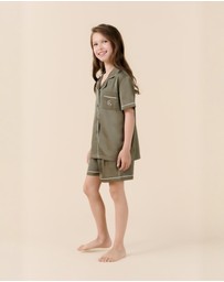 Gingerlilly - Mini Sonia Silky Satin Short PJ Set
