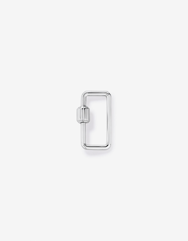 Michael Hill - Cut Corner Carabiner Micro Connector in Sterling Silver