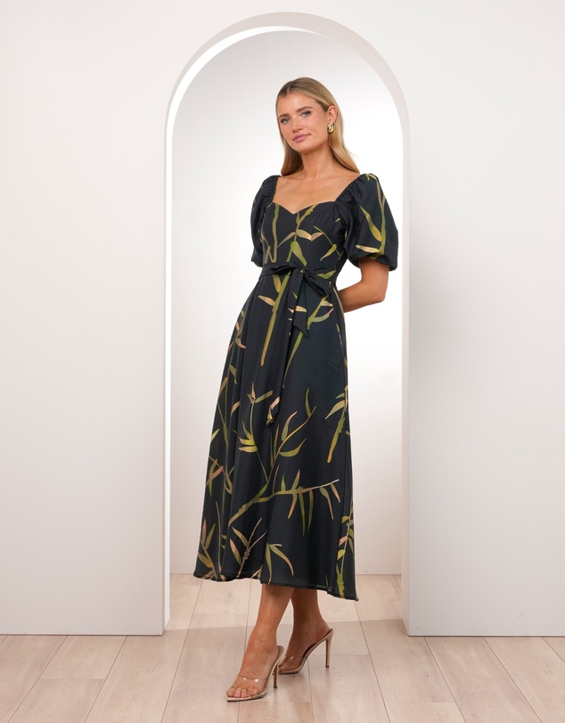 Pilgrim - Quoko Puff Sleeve Midi Dress