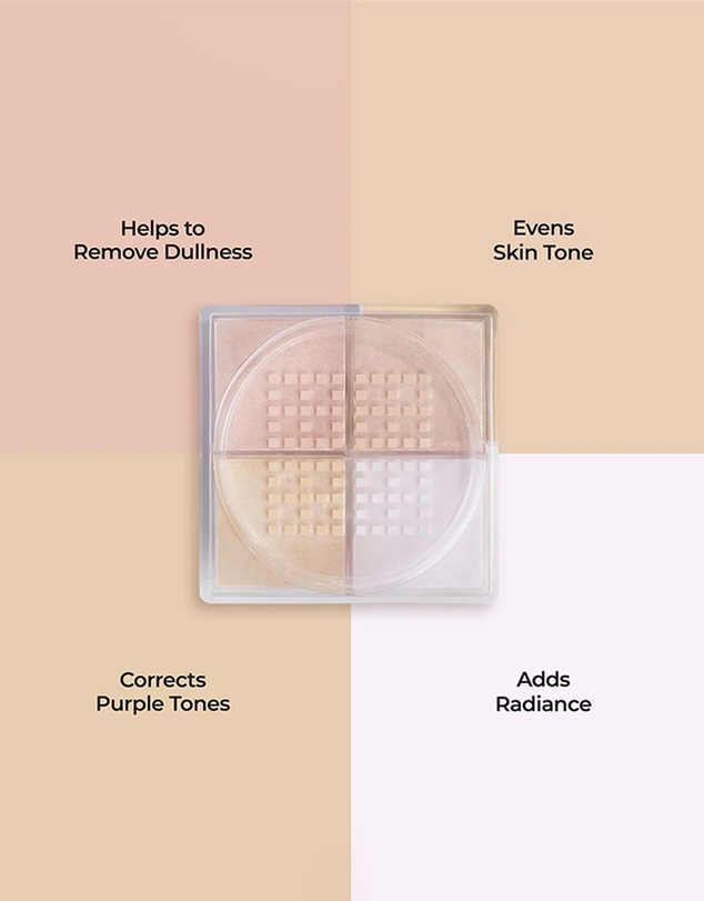 MCoBeauty - Correcting Quad Loose Powder - Medium/Warm