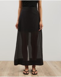 Atmos&Here - Lola Organza Sheer Maxi Skirt