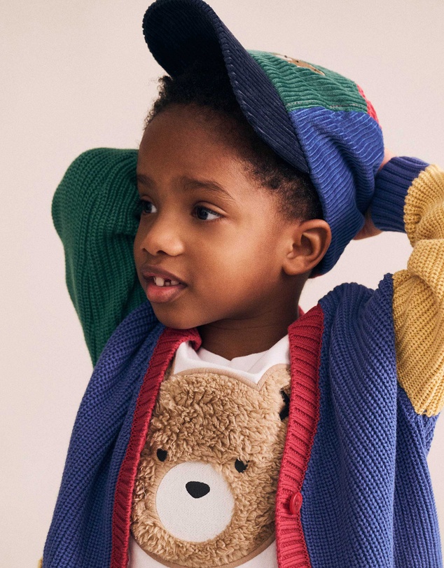 Huxbaby - Colour Block Varsity Hux Cardigan - Babies-Kids