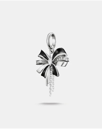 THOMAS SABO - THOMAS SABO Connect Charm Black Bow