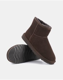 AusWooli Ugg Boots - Bondi Sheepskin Signature Short Ankle Boots