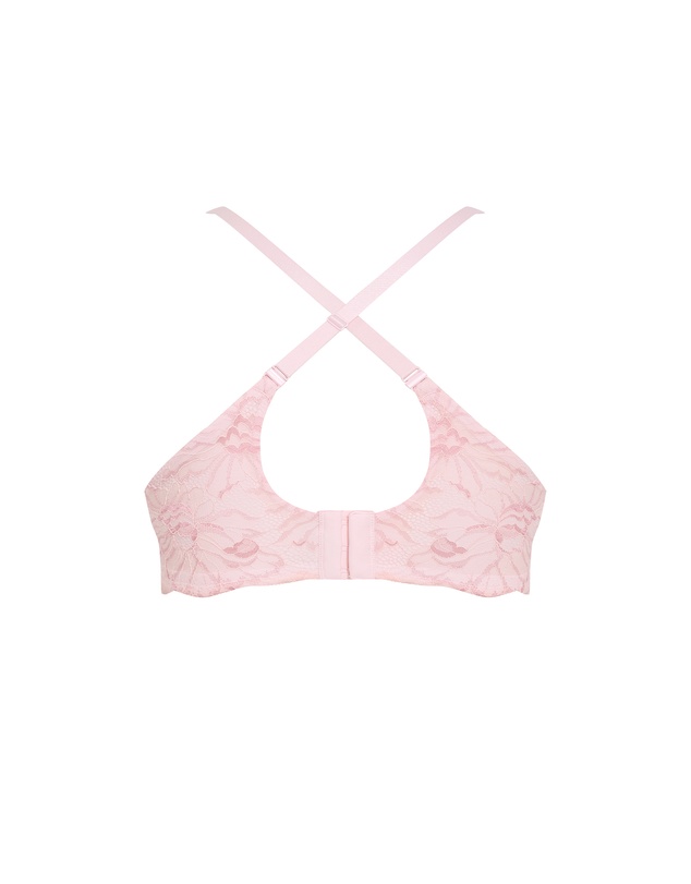 City Chic - Plus size Martine Uplift Bra - pink icing