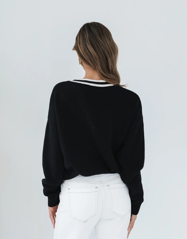 Esther & Co - Kanoe Knit - Black Print
