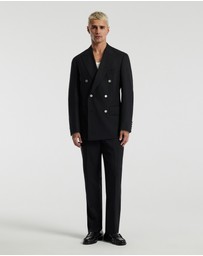Calibre - Wool Double-Breasted Blazer Black