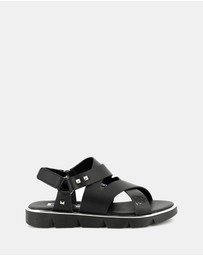 DKNY - Strappy Flat Sandals - Kids-Teens
