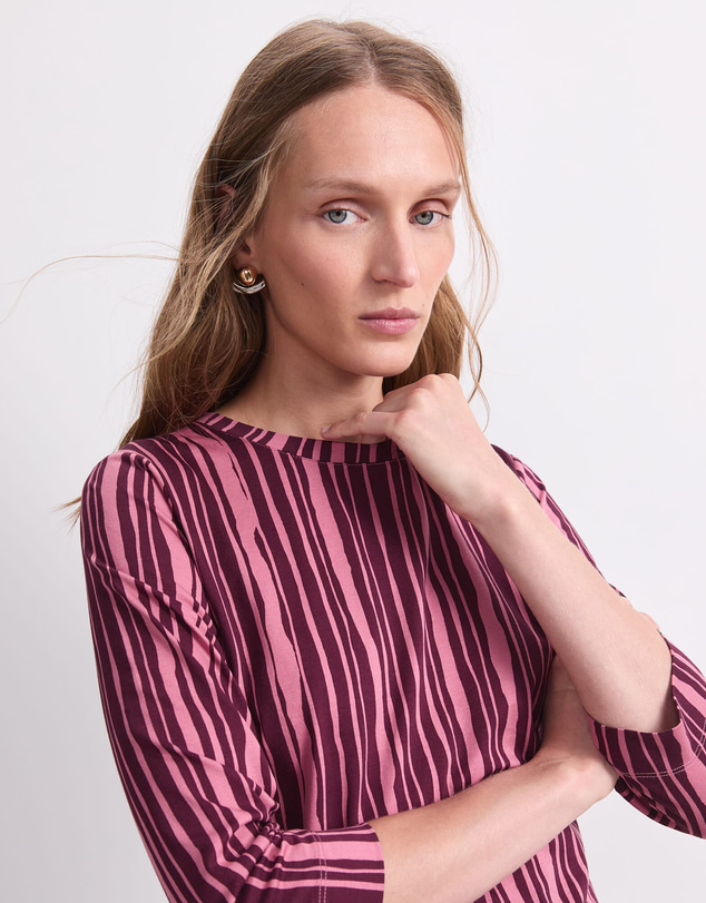 Sportscraft - Stripe Print Mercerised Tee