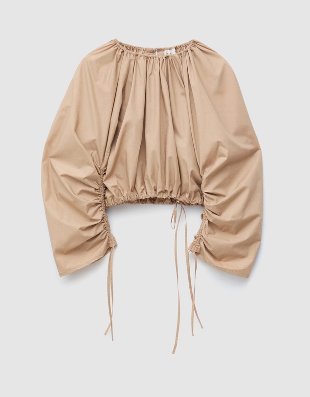 & Other Stories - Sculptural Drawstring Blouse
