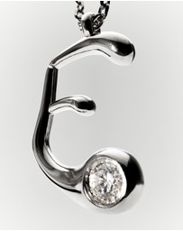 PDPAOLA - Initial 2026 E Silver Pendant Necklace