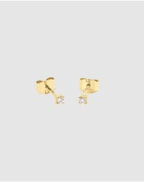 Luna Rae - Solid Gold - Halley Diamond Studs