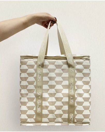 Sky Gazer - Insulated Freezer Shopping Bag - Taupe