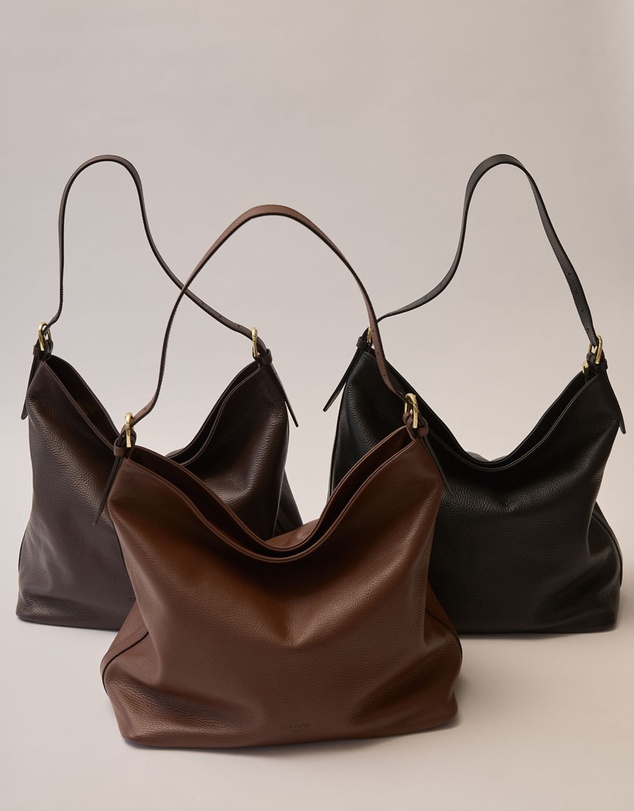 VESTIRSI - Serena Mocha Leather Hobo Bag