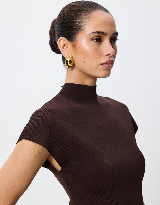 Tussah - Clara Grow On Sleeve Knitted Peplum Top
