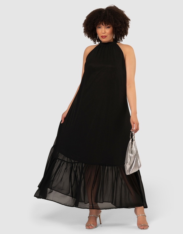 Pink Dusk by Curve Project - Heat Waves Maxi Dress